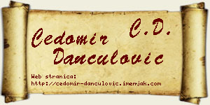 Čedomir Dančulović vizit kartica